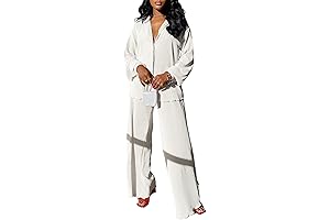 kaimimei Plus Size Linen Sets for Women 2 Piece