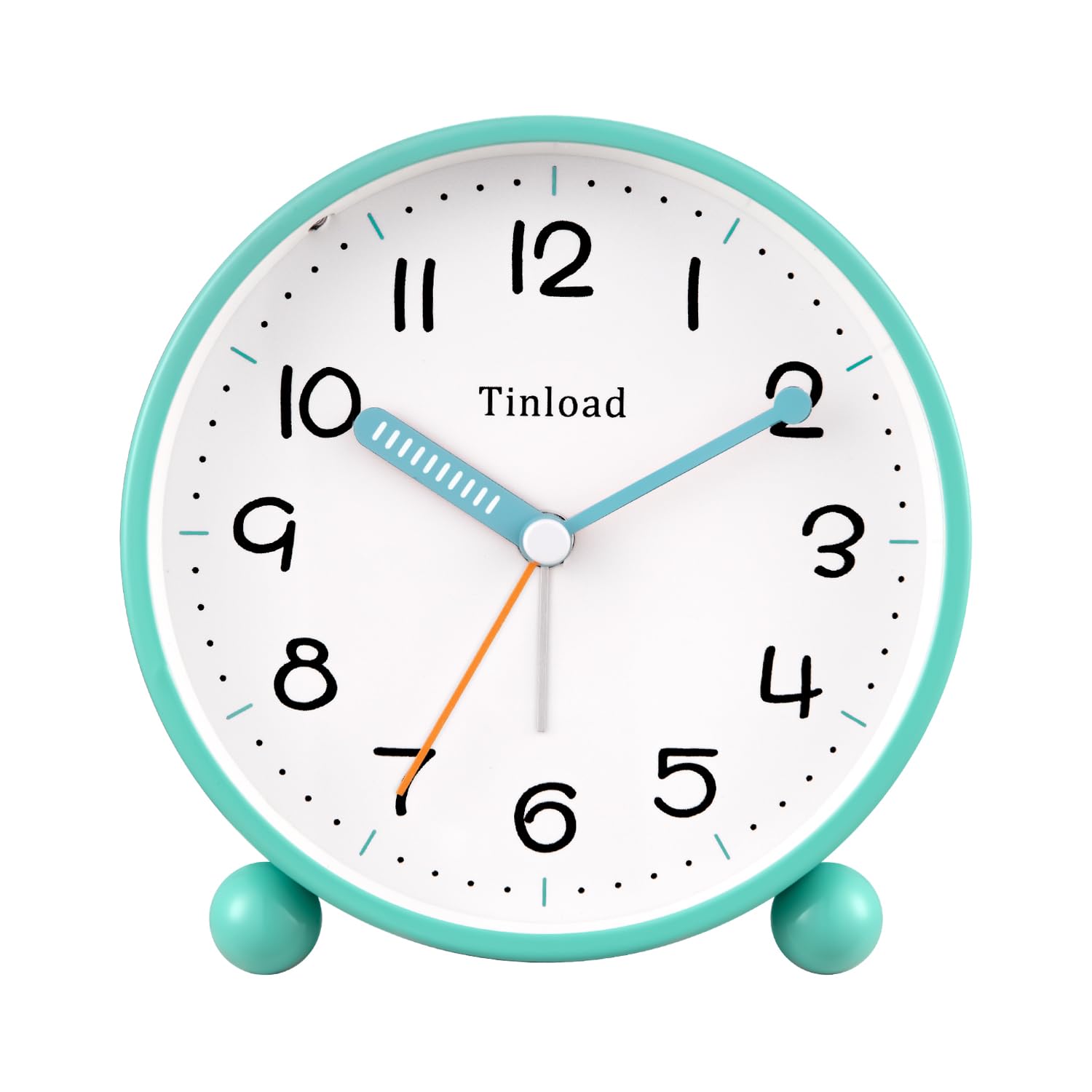 Tinload 4 5 Antique Retro Analog Alarm Clock Small Silent Battery Operated Clock with Manual Light Snooze Vintage