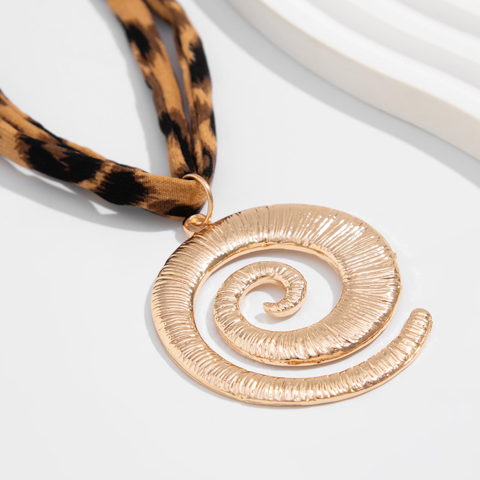 Collares para mujer | Cadena con colgante de concha de estrella de mar - Joyería de moda con estampado de leopardo para mujer, aniversarios, San Valentín, Día de la Madre, Navidad, playa, viajes