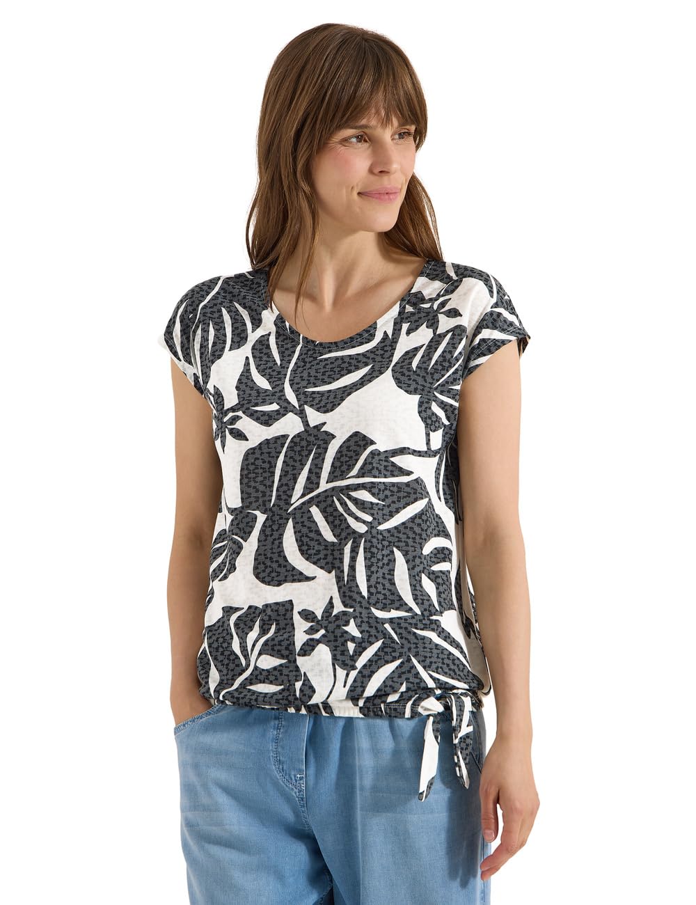 Ladies Burnout T-Shirt, Palm Breeze Green, M