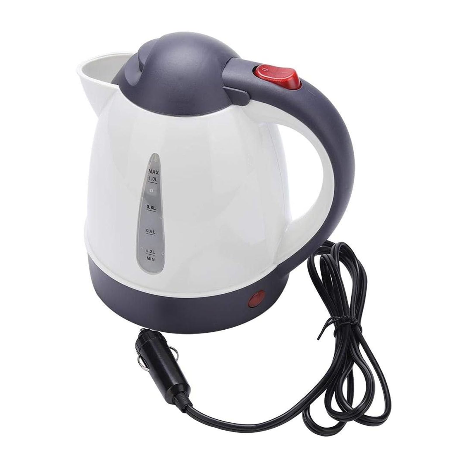 Photo 1 of Smowfes 12V Car Kettle & Water Heater - Battery Powered Coffee Maker with Auto Shut-Off, Portable Electric Kettle for Truck RV Travel, Fast Boiling 12V Car Kettle Water Boiler for Tea/Coffee