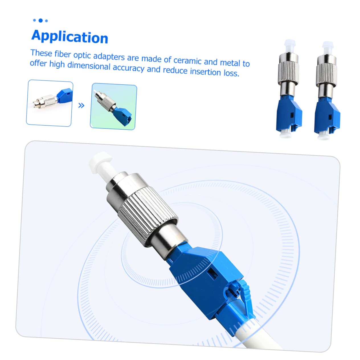 5 Sätze Fc Male Zu Lc Female Adapter Hybrid Optische Für Telekommunikation Catv Hohe Geringer Einfügedämpfung Leicht Tragbar Wiederverwendbar 2 Stücke * 5