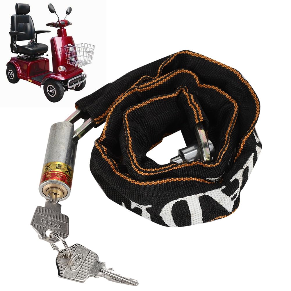 Chain Lock, Anti-Theft Motorcycle Mobility Scooter Chain Lock Bike Wheelchair Lock