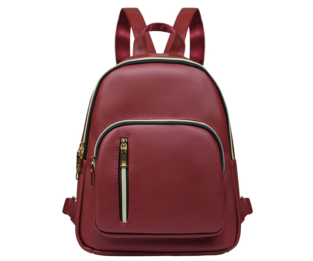Sac à dos en cuir PU imperméable et léger avec compartiments sécurisés - 8