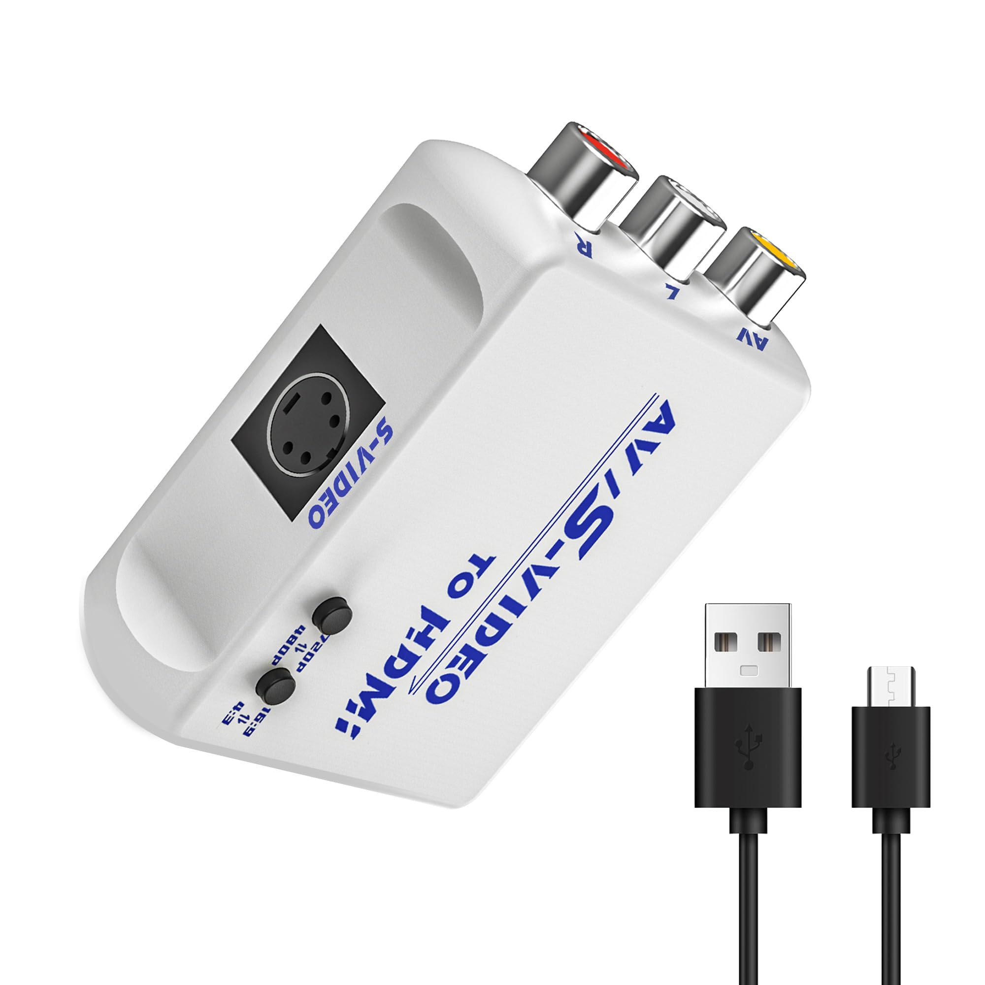 Tendak Composite S-Video AV RCA CVBS to HDMI adapter N64 PS2 to HDMI