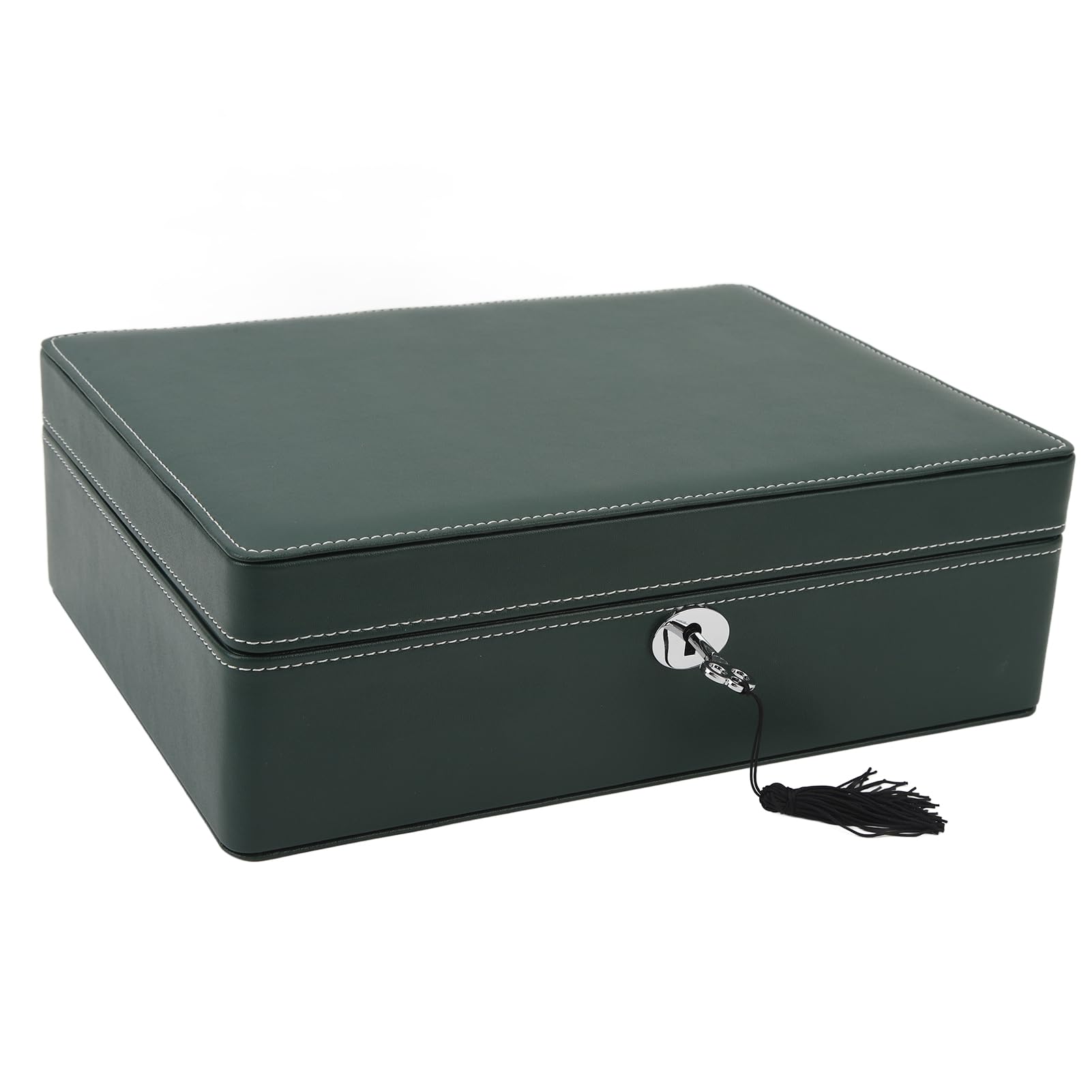 Box Watch, Watch Display Case, 8 Slot in Pelle in Pelle Morbida in Velluto Morbido da Viaggio Interno Collezione di Orologi Organizzatore di Gioielli con Chiave per Uomini Donne,