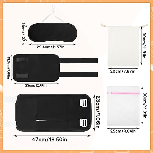 Miniatura 2 de Paquete de 6 envolturas de aceite de ricino, paquete reutilizable para cuello, estómago, vientre, pierna, para compresa calientefría con elástico