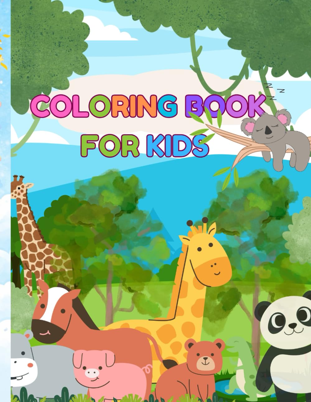 COLORING BOOK FOR KIDS: GREATFOR RELAXING PLAYTIME AND DEVELOPING EARLY ARTISTIC .SKILLS