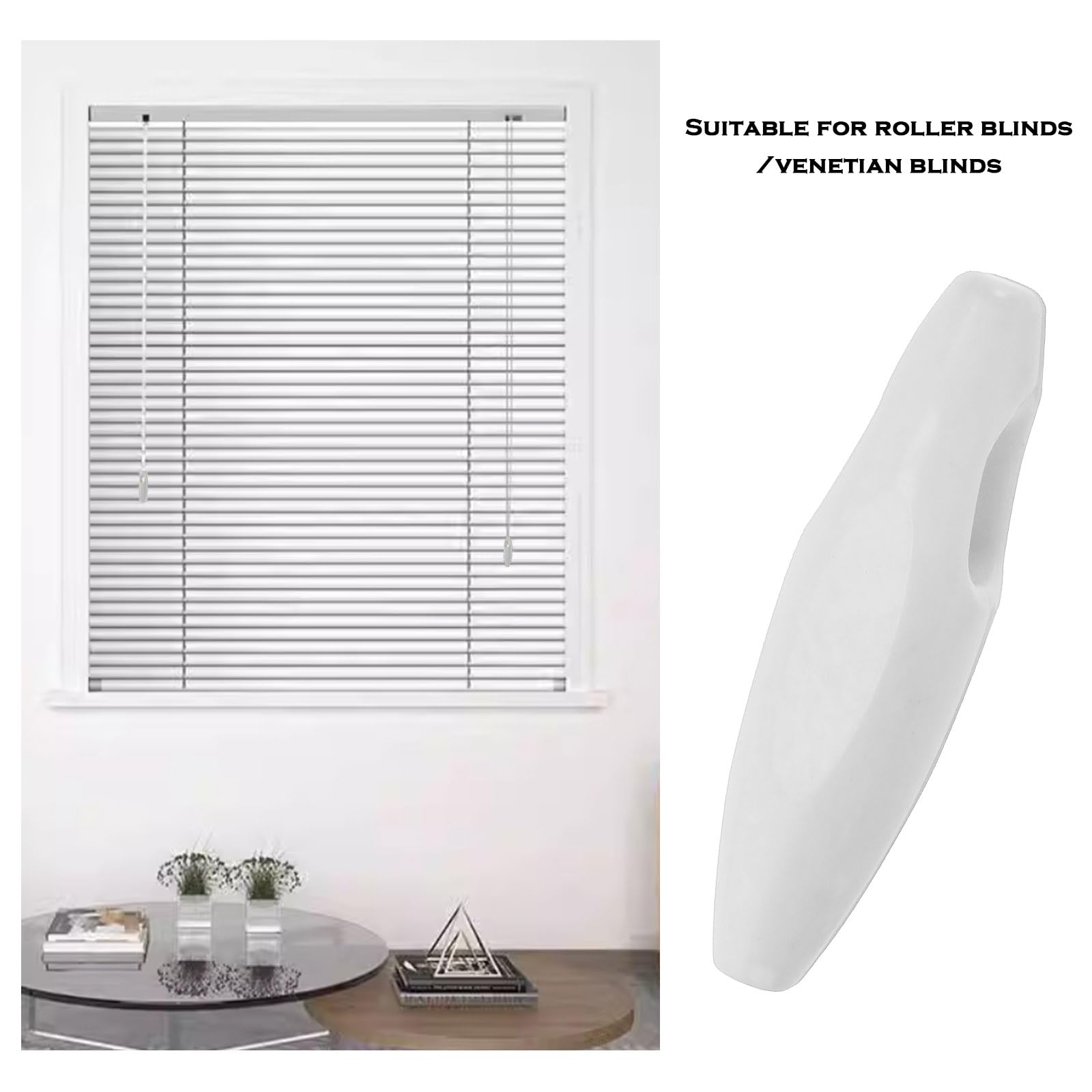 Plastic Pull String Pendants Curtain Cord Weights Window Shutter Safety Handle For Vertical Blind And Drapes White 3pcs - View #11