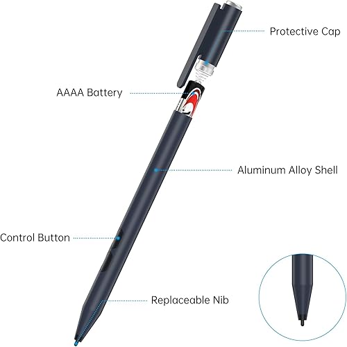 Miniatura 4 de Lápiz óptico para Microsoft Surface Pro 987, compatible con Surface Book 3Laptop 4Studio 2, Surface Go 321, Surface 3, Palm Reytion, sensibilidad a