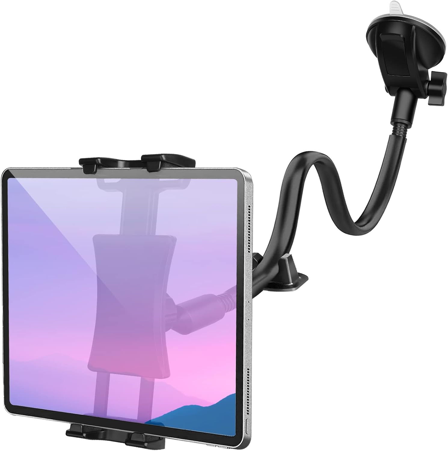 Car Dashboard Windshield Tablet Mount, 13" Long Arm