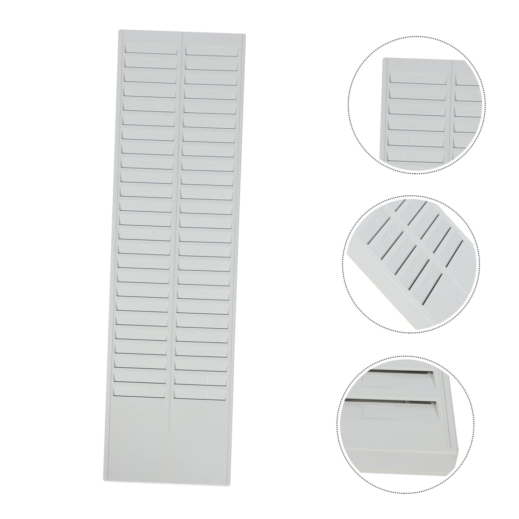 Porte-cartes Extensible Noir en Plastique à Poches Multiples pour Bureau
