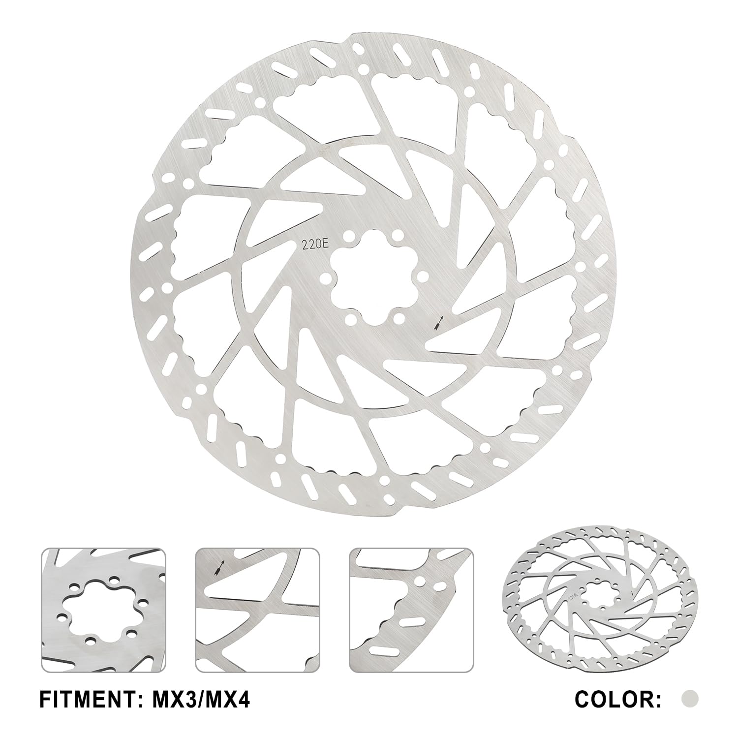 Disque de Frein Avant Moto pour Talaria Sting mx3 / mx4 Gris | Rotors du Disque de Frein de Moto