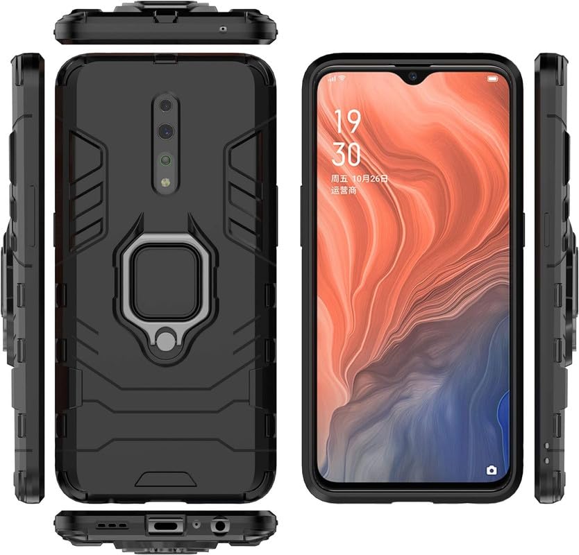 ConnectPoint Case for Robot Dual Layer Hybrid Armor Back Cover Case with Kickstand for Oppo Reno Z - Black (B0D5VMQYWW) Amazon Price History, Amazon Price Tracker