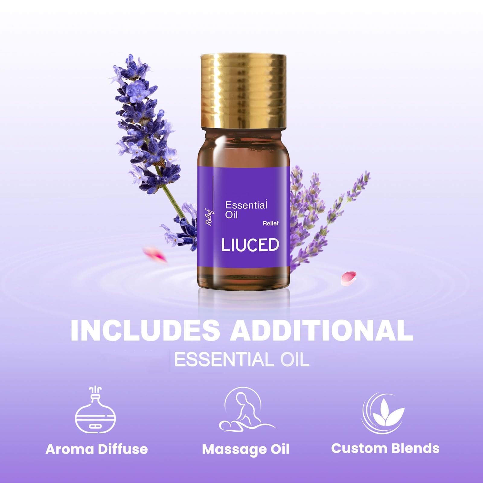 Confezione da 14 bombe da doccia con aromaterapia e lavanda e 5 ml di oli essenziali di lavanda naturale, regali per la cura personale e sollievo dallo stress per la mamma, regali di compleanno