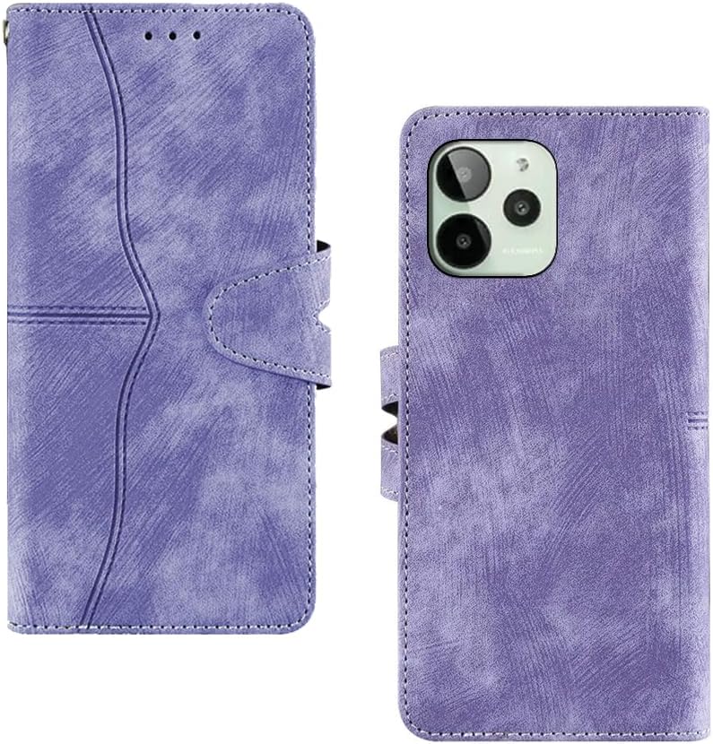 Pinaaki Enterprises Lava Yuva 2 Pro Flip Case | with Built in RFID Blocking Material | Card Pockets Wallet & Stand | Flip Cover for Lava Yuva 2 Pro - Purple
