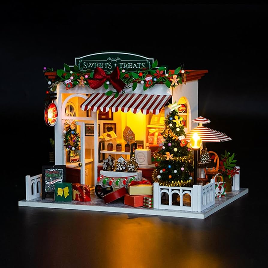 Amazon.com: DERELOAS Christmas Minature House Kit for Adults -DIY