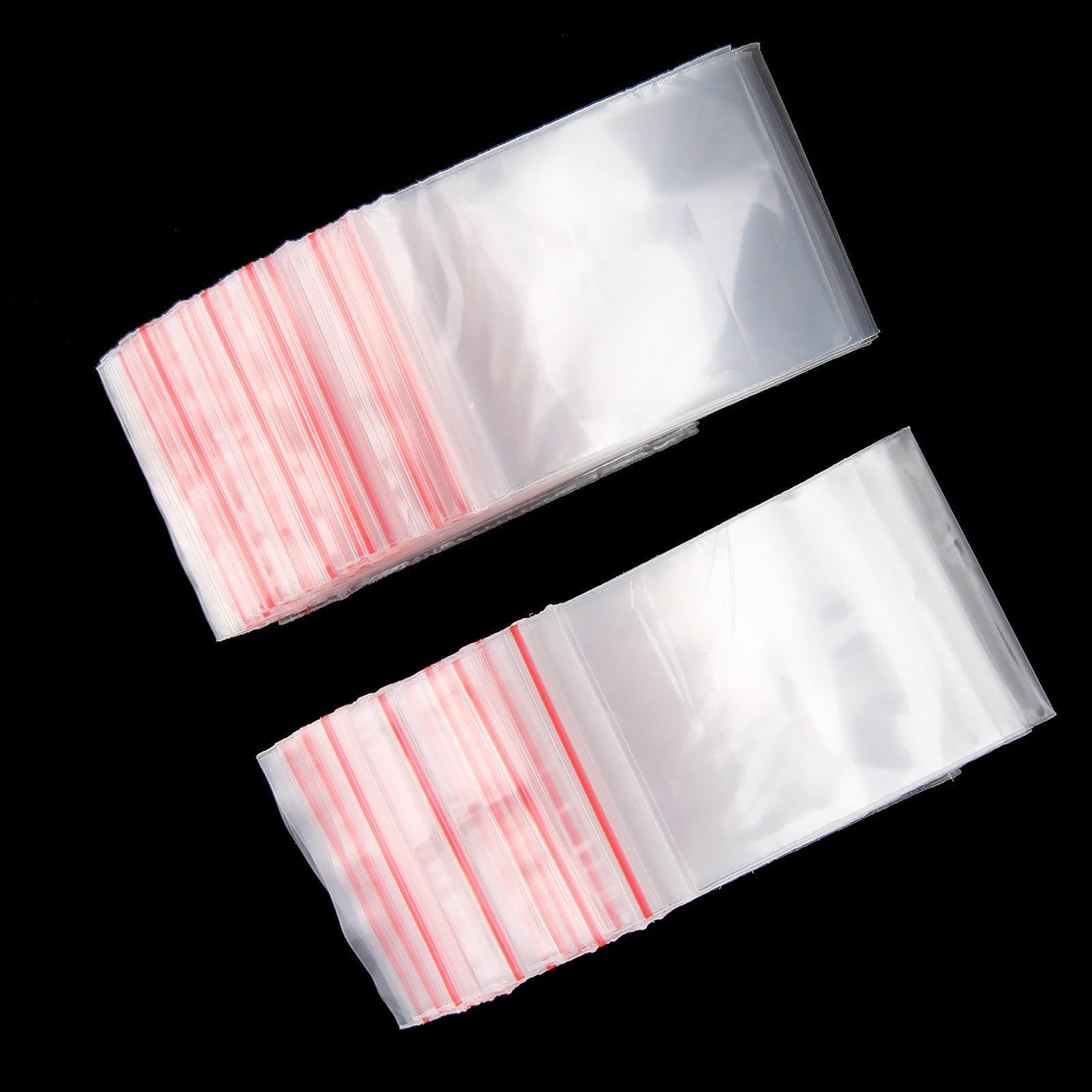 Grip Seal Zip Lock Bags 50 To 500 Pcs Small Resealable Grip Seal Bags - Clear Plastic Zip Lock Baggies For Storage Weed Storage Bags - Foto 8