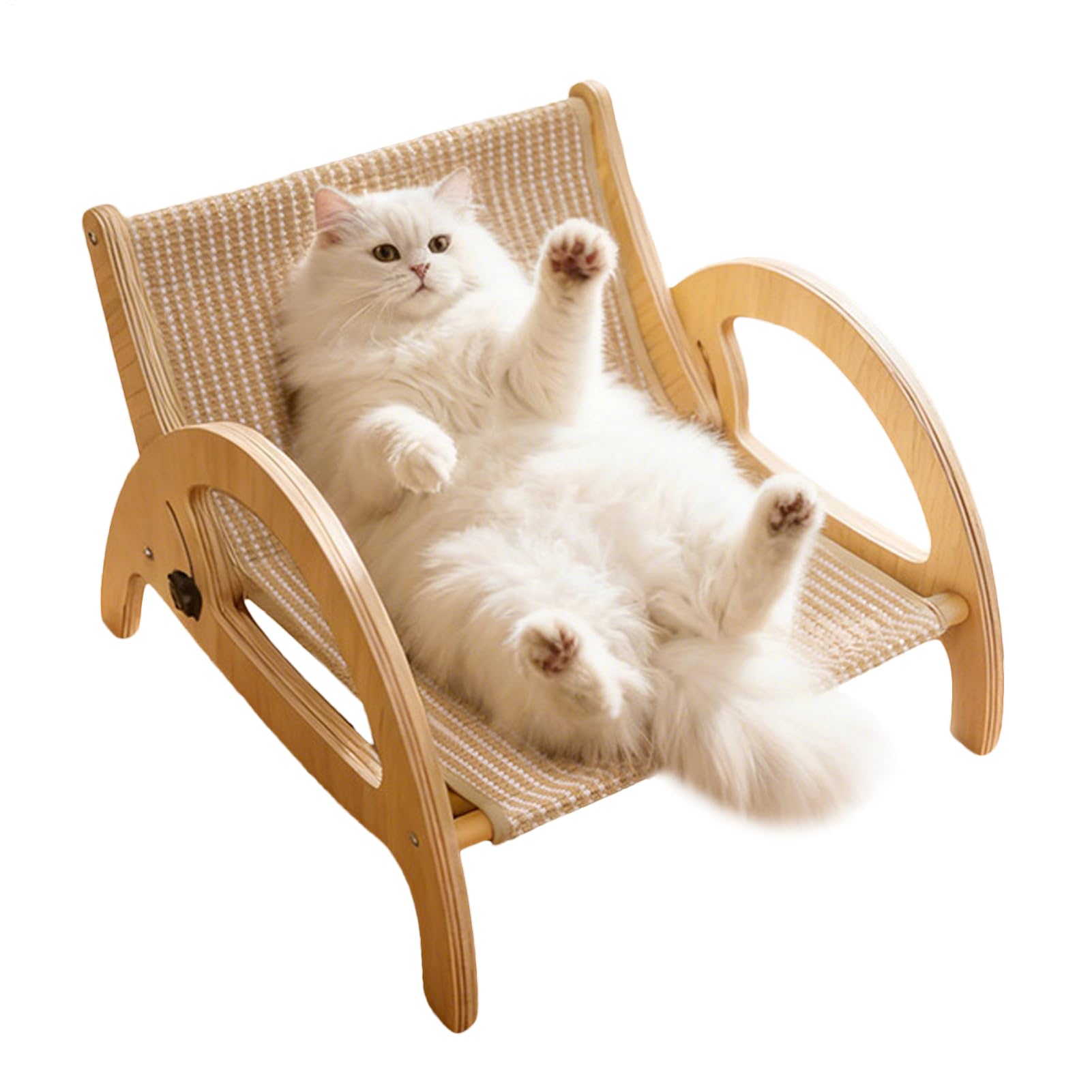 Canapé Griffoir Pour Chat Cadre En Bois Dossier Réglable