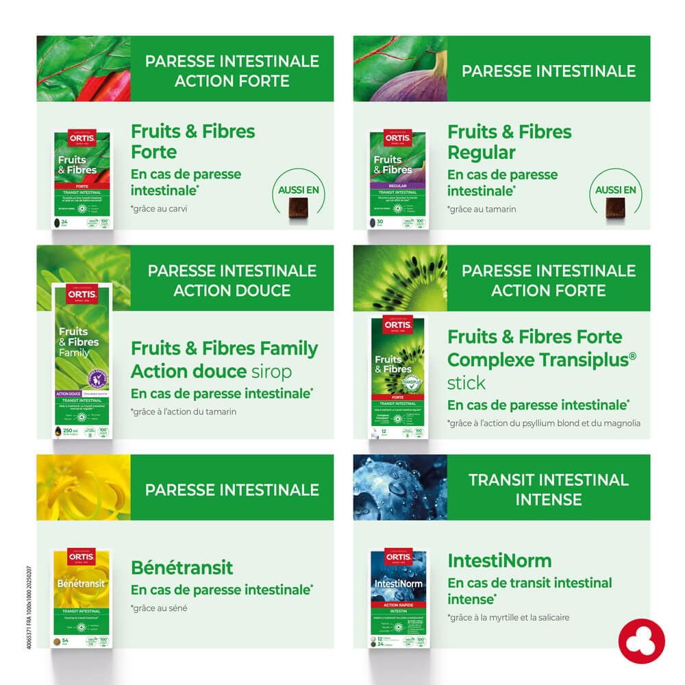 Ortis Frutta&Fibre Forte Integratore Transito Intestinale 24 Compresse