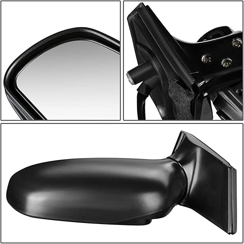 Miniatura 3 de DNA Motoring OEM-MR-TO1320127 Estilo de fábrica Powered+Heated Espejo de puerta lateral izquierdo compatible con 98-03 Toyota Sienna
