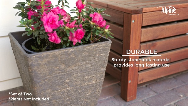 Amazon.com : Alpine Corporation Indoor Outdoor Textured Stone Look