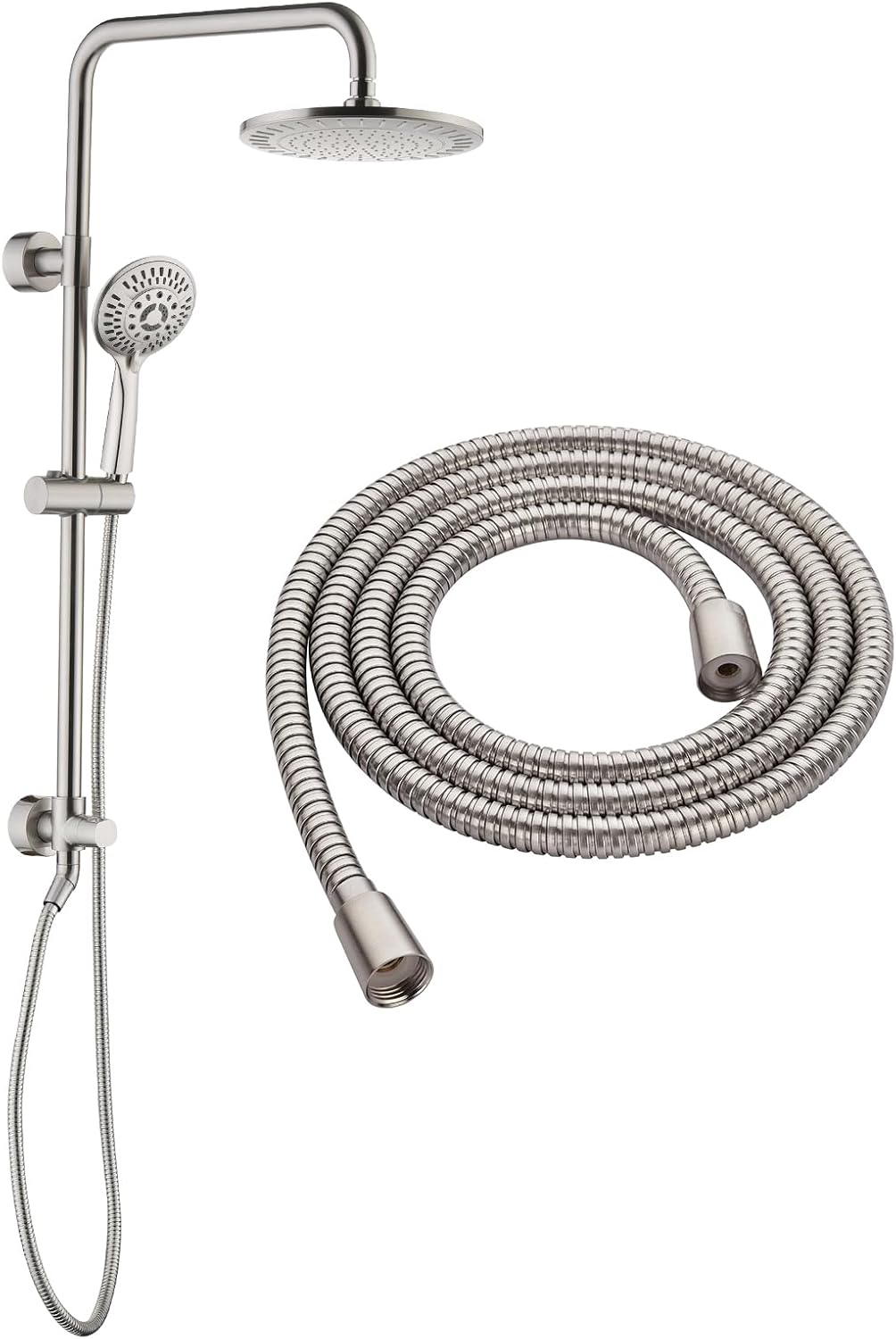 BRIGHT SHOWERS Rain Shower heads system including rain fall shower head