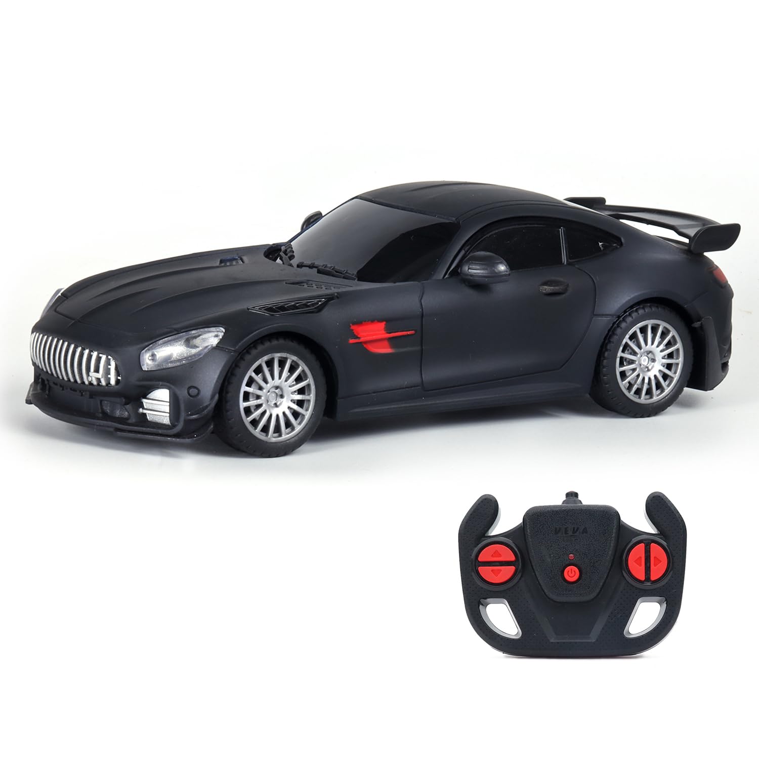 Amazon Brand - Jam & Honey Remote Control Car for Kids | High-Speed RC Car with Rechargeable Lithium Battery | Type-C Charging | LED Headlights | Black-image-10