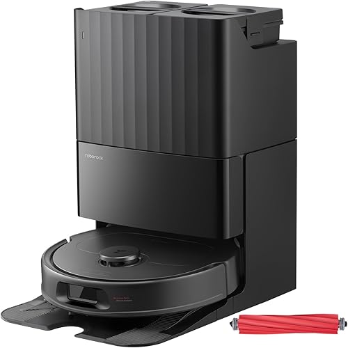 roborock QV 35A Robot Aspirador y trapeador con todo Rubroborock QV 35A Robot Aspirador y trapeador con cepillo principal de goma, succión de 8000