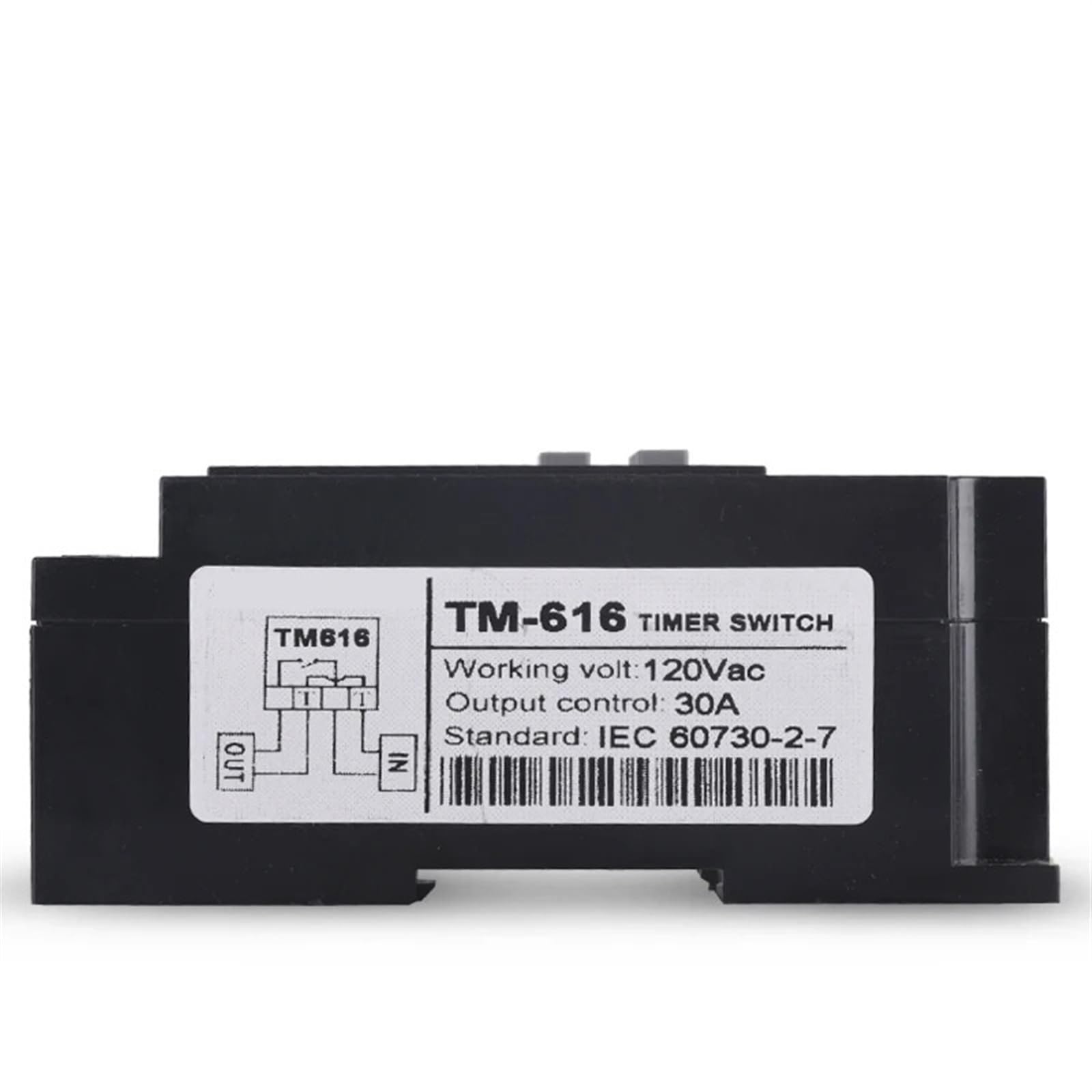 Last 30A Zeitrelais 7 Tage Programmierbarer digitaler Timer Schalter Relais Steuerung Zeit 110V 120Vac Din-Schienenmontage 1St