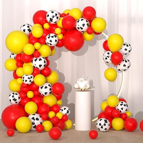 Miniatura 73 de Kit de guirnalda de globos rojos y blancos y plateados: 122 globos rojos y blancos, globos rojos y plateados, globos de graduación para cumpleaños