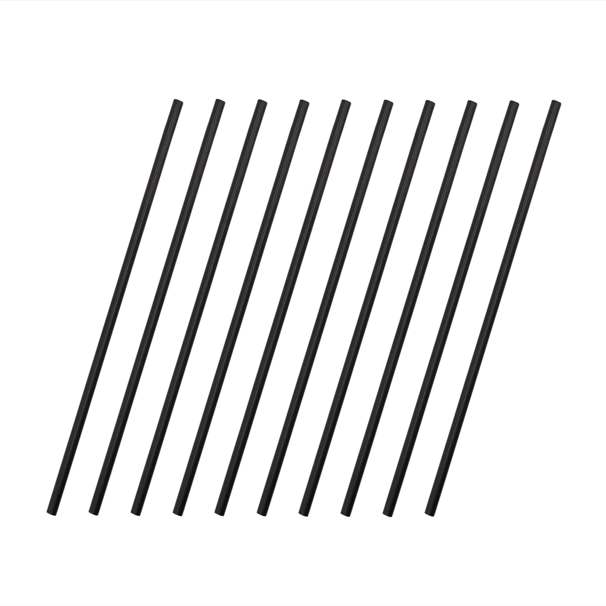 Carbon Fiber Rods 5mm x 200mm Solid Matte Round Bar for DIY Crafts RC Aircraft Model Car 10pcs