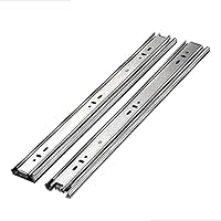 2 Corrediça Telescópica Light 40cm Zincada H35 Trilha Para Gaveta Armário Gavetas 30kg 1 Par 400mm