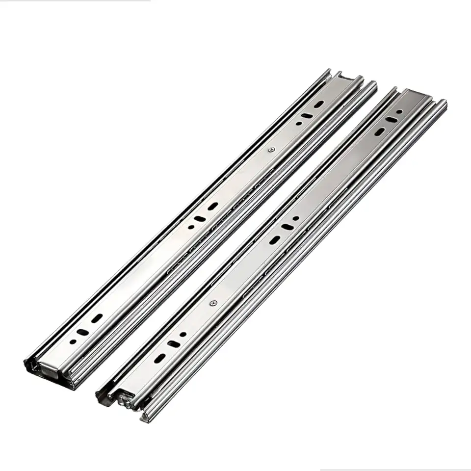 2 Corrediça Telescópica Light 40cm Zincada H35 Trilha Para Gaveta Armário Gavetas 30kg 1 Par 400mm