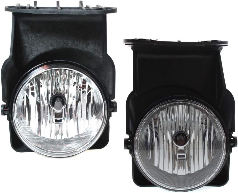 CarLights360: For 2005 2006 GMC Sierra 1500 HD Fog Light Assembly Driver and Passenger Side Pair w/Bulbs DOT Certified-Replaces GM2592154, GM2593154