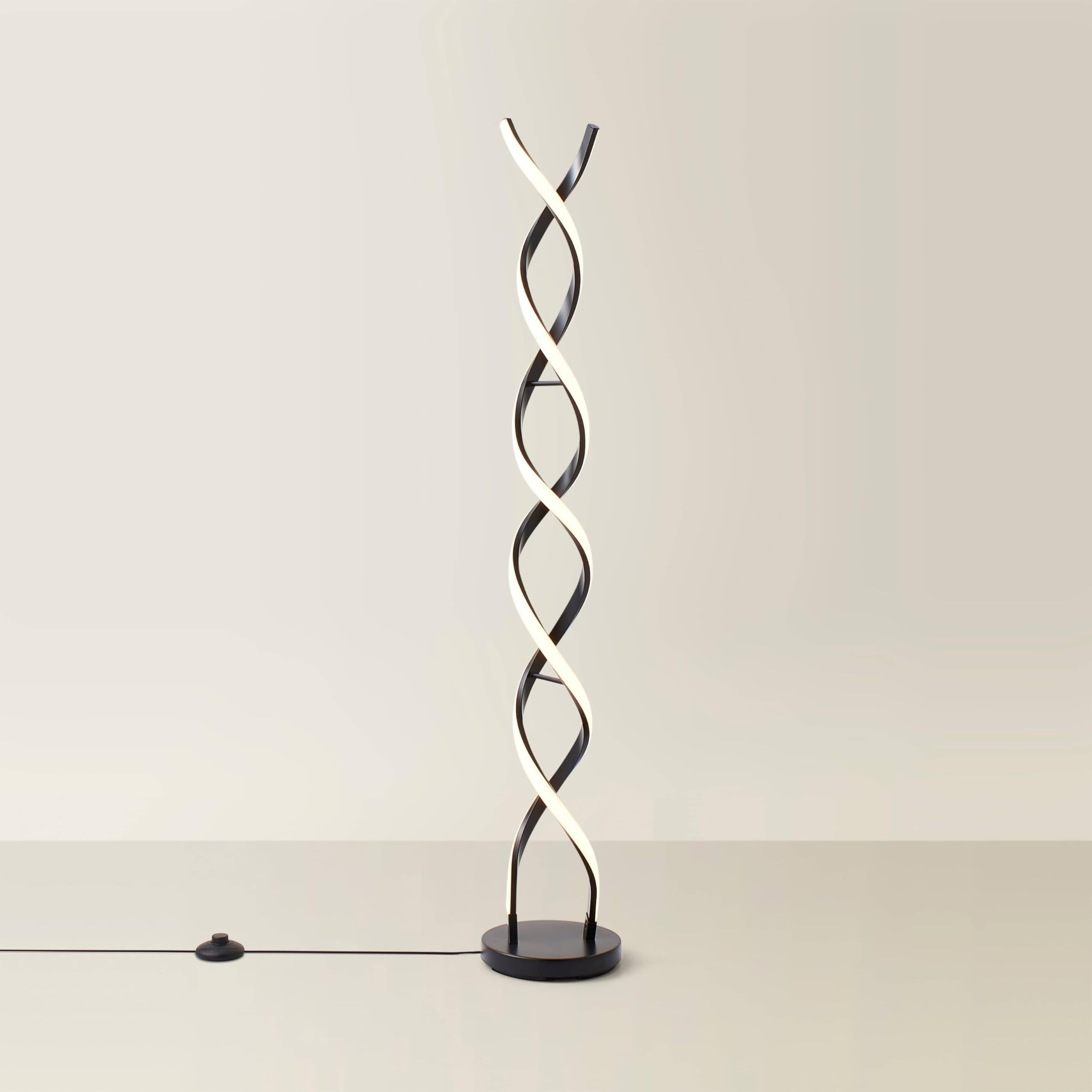 ValueLights | Matte Black Double Twist Floor Lamp | Floor Lamps & Torchieres, Home Décor & Improvement Essential