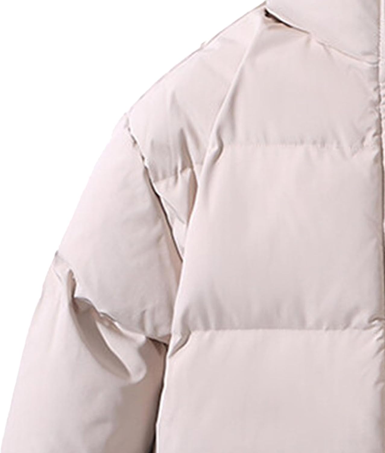 Mens Down Jacket Warm Puffer Jacket Winter Coats Windproof Insulated Jacket Stand Collar Thicken Quilted Puffy Coat