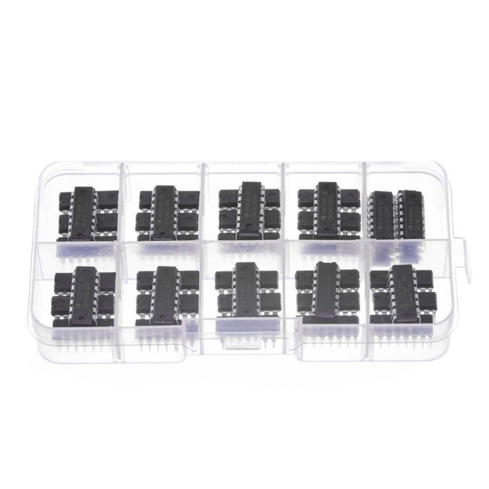 120 STK. 74HCxx + Logik-IC-Sortimentskit der Serie 74LSxx, Digitaler Integrierter Chip (60 STK. 74HCxx + 60 STK. 74LSxx)