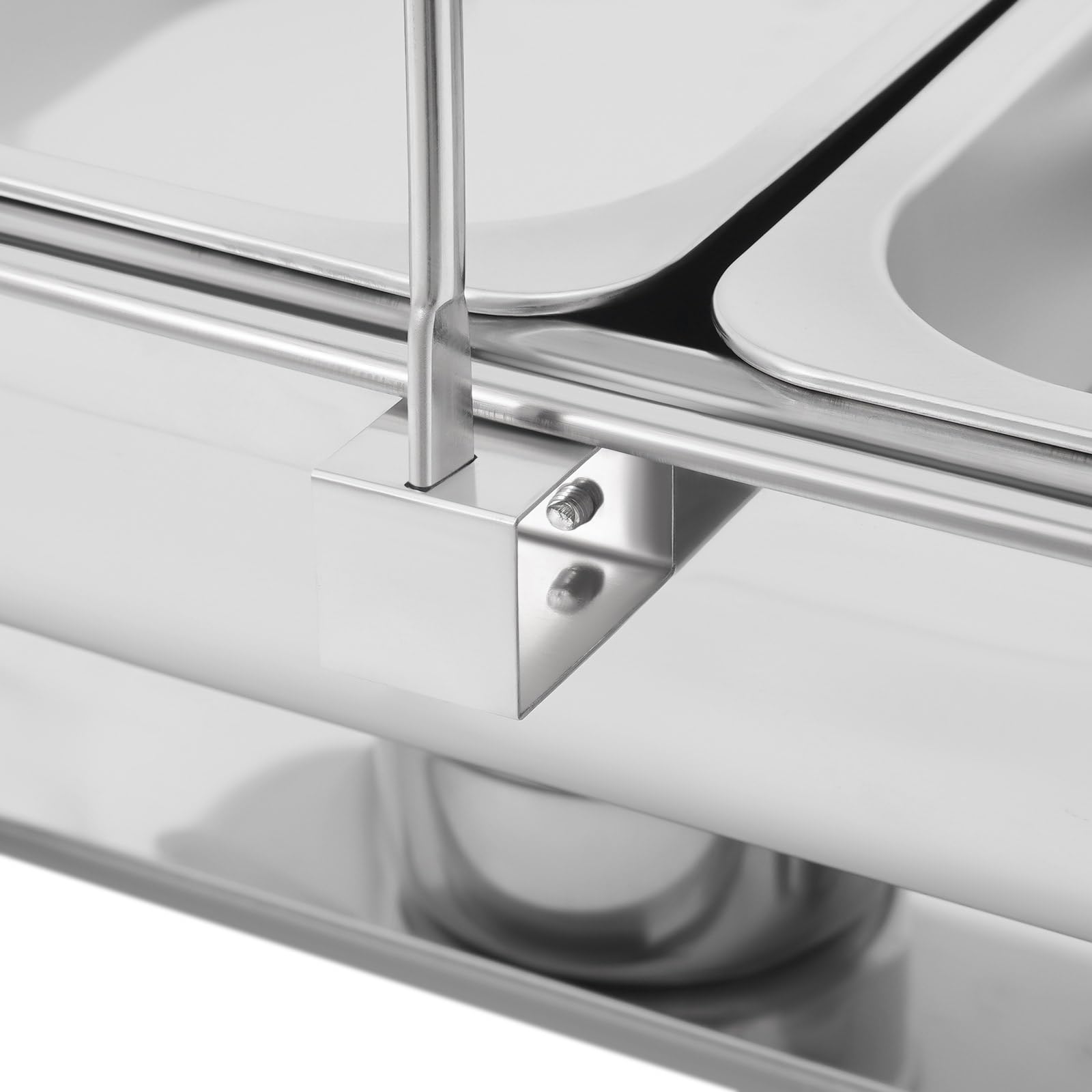 Set da buffet in acciaio inox da 9 l, scaldavivande con coperchio e 2 contenitori per combustibile, scaldavivande per feste, catering e feste di famiglia
