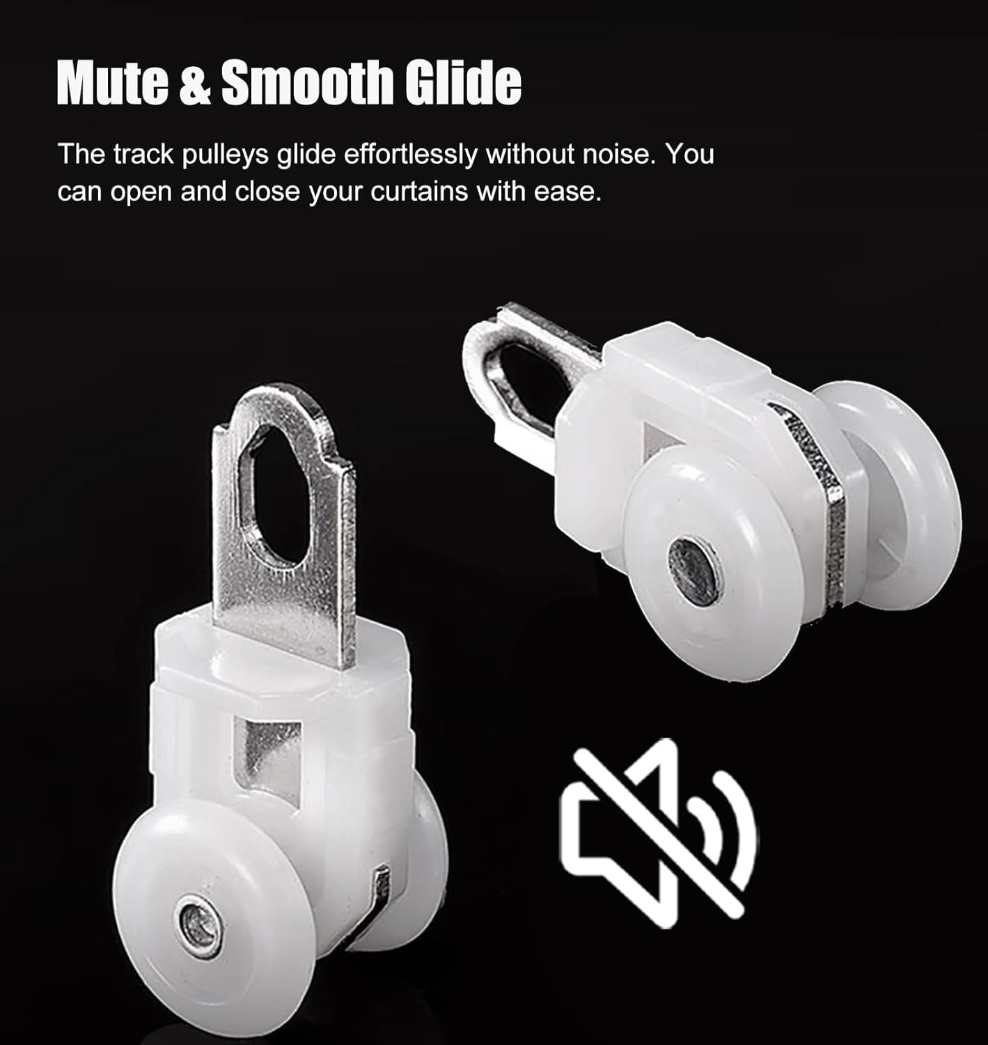 Decorative Double Curtain Track Wall Mounted - Complete Kit for Home Balcony Living Room Drapes Rod, Silent Aluminum Alloy Rails Bay Window Pole