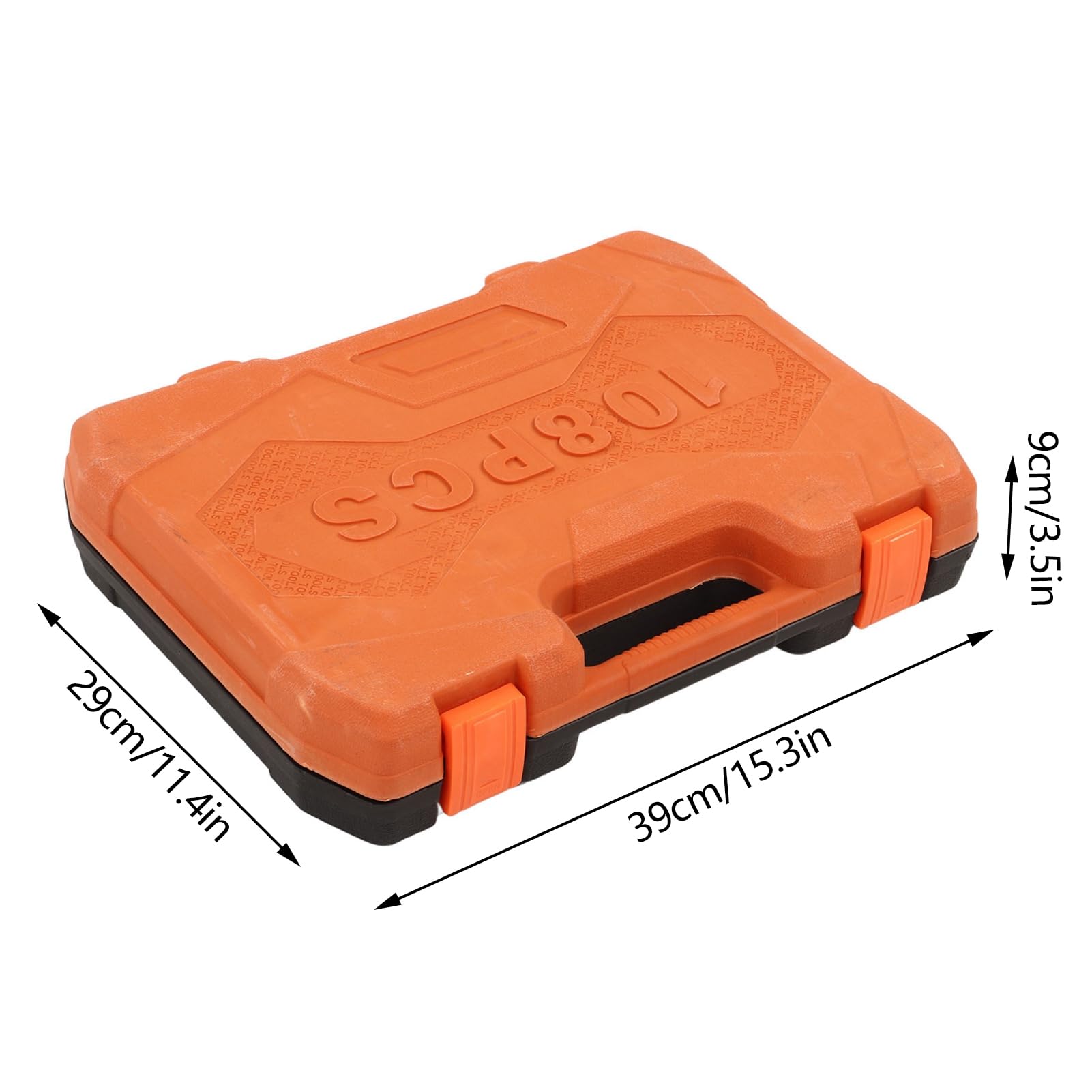Set di Strumenti di Riparazione Meccanica Durevole a 108 Pezzi per Manutenzione del Motore e dei Pneumatici, Kit Assortimento Socket Impatto per Riparatori Auto e Appassionati Fai--te, Materiale in