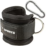 C.P. Sports Zughilfen Hand und Fußschlaufe, Schwarz, One Size mit Karabiner Zubehör Kraftstation, Fitnessstation