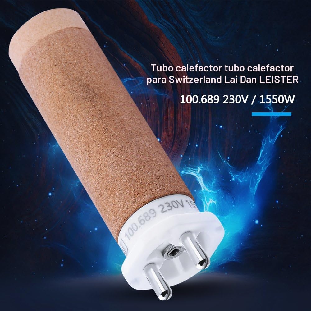 Leister 100.689 Calefactor Elemento, 230V 1550W Calefactor Tubo Elemento Cerámico Original de Recambio, para Pistola Manual de Aire Caliente Triac-S Pistola Soldadora de Plástico