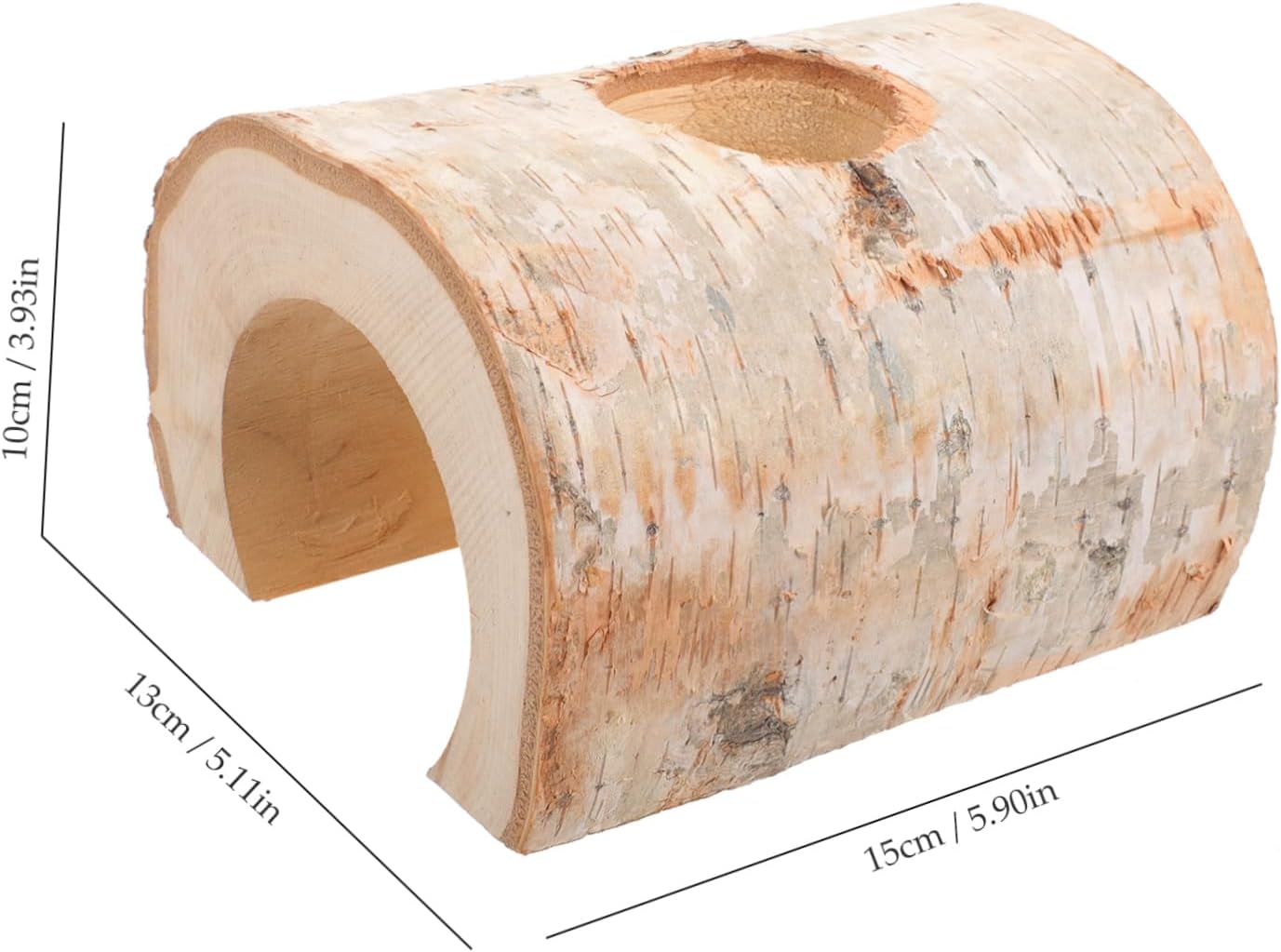 BESPORTBLE Hamster Tunnel Hideout Gerbil Cave Toy for Chewing Inner Adventure Tube for Animals Fun Comfortable Play Space