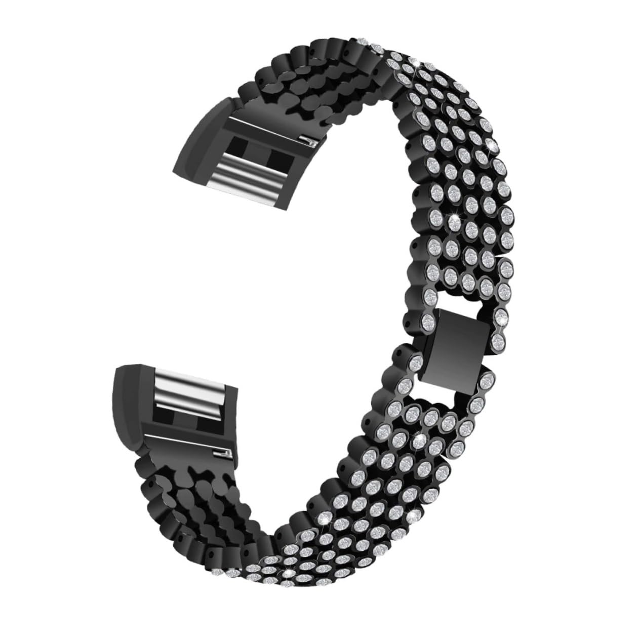 Housoutil 3 Piezas Bandas Metalicas Correas Reloj Correas De Reloj Banda Inteligente Pulsera Inteligente Muñequera Reloj Inteligente Pulseras Inteligentes Cadena De Mano Diamante