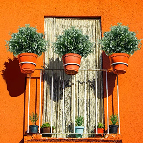 Jiftok Outdoor Artificial Fake Flowers, 12Pcs Uv Resistant Faux Flowers, No Fade Fake Plastic Artificial Plants Greenery Shrubs For Indoor Outside Hanging Planter Home Office Wedding Farmhouse Decor #TOP1