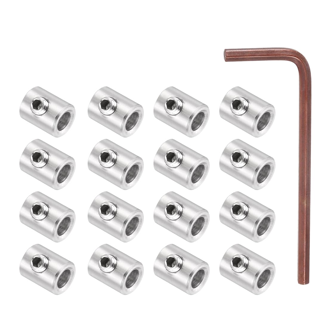 Serre-Câbles pour Corde à Linge et Jardin PATIKIL Inox 304 avec Clé de Serrage M6