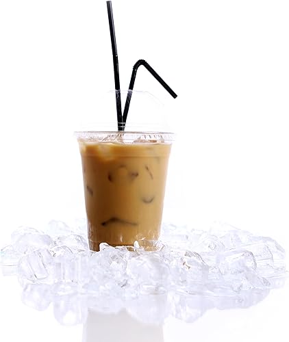 Miniatura 3 de Pajitas de plástico desechables  Paquete de 200 agitadores de cóctel reutilizables para café, palitos flexibles, batidos, bebidas para niños,