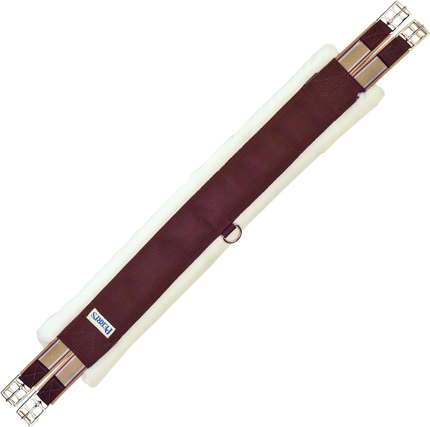 Perri's Nylon Fleece Girth, Brown