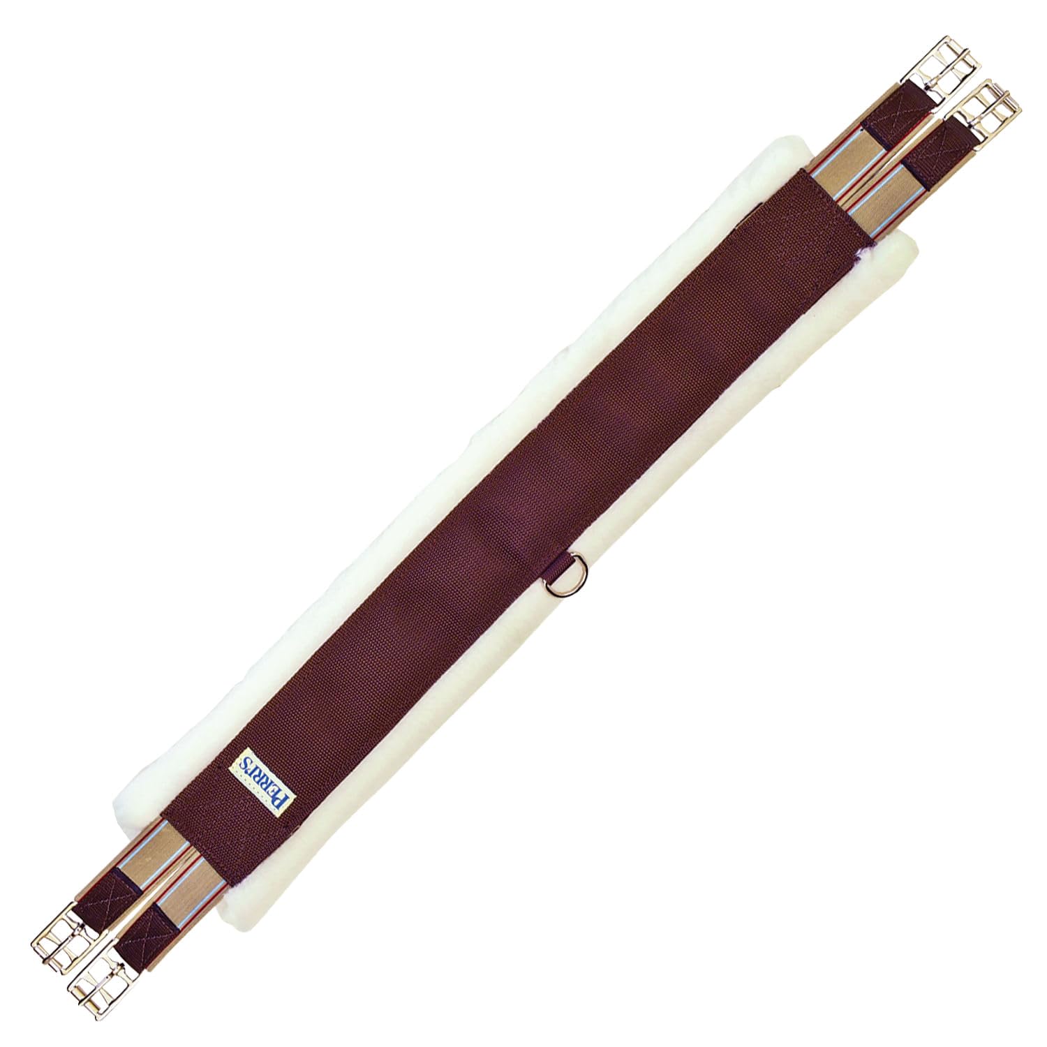 Perri's Nylon Fleece Girth, Brown